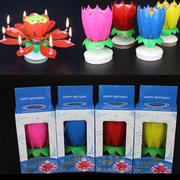 Birthday flower Candle - Picture 2 of 4